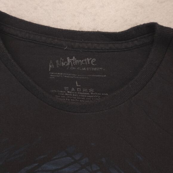 Nightmare On Elm Street Movie Crew Neck Short Sleeve T Shirt Mens Size L Black - Picture 3 of 9
